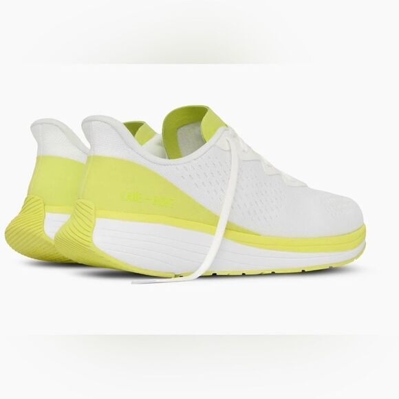 NWT Lane Eight Unisex Relay Trainer Athletic Tennis Shoe White/Yellow -Size M 11 - Picture 3 of 9